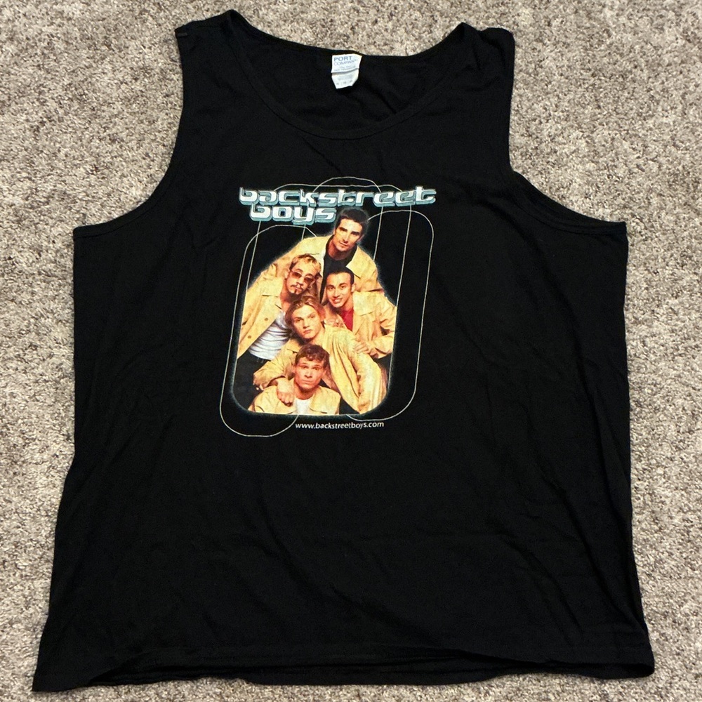 Port and Company Black back street boysTank Top